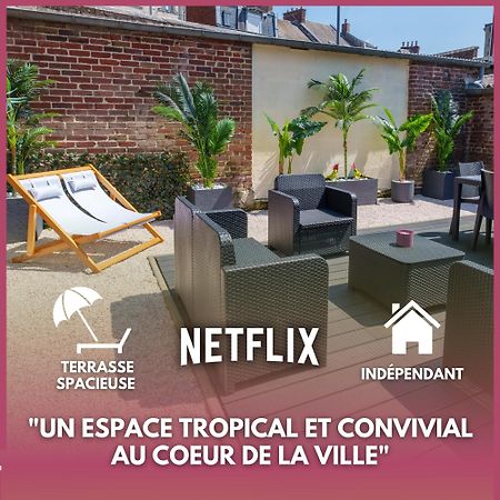 L'Escale Tropicale, Appartement Independant Avec Terrasse Privative Saint-Quentin  Luaran gambar